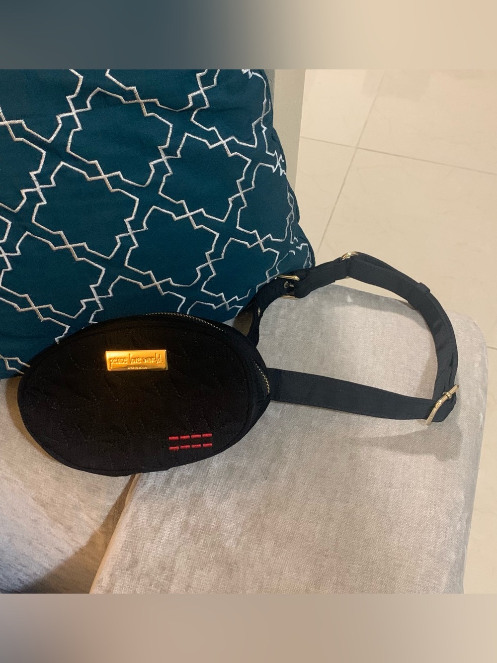 Peace,love, world Belt Bag - Picture 7 of 9